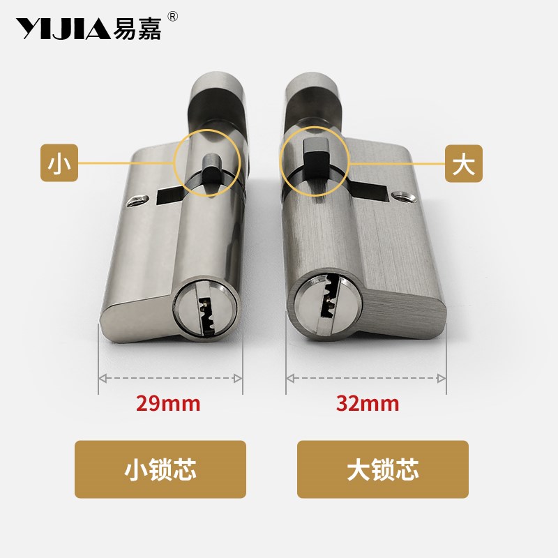 大70全铜锁芯室内卧室通用型家用房门实木门纯铜铜制偏心锁芯锁具