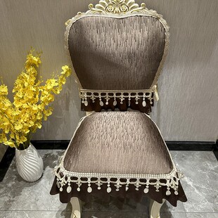 欧式餐椅坐垫家用高档四季简约防y滑马蹄形皮椅子凳子套罩2025新