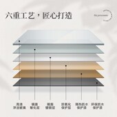 饰镜子 饰摆件全身镜贴墙穿衣镜入户玄关全壁挂装 法式 格子镜壁炉装