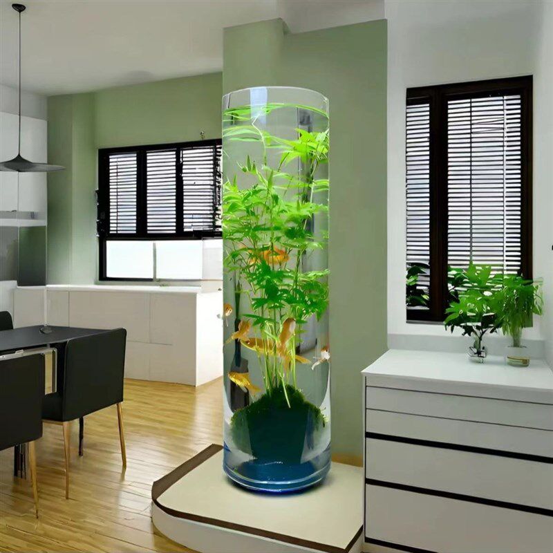 防摔透明亚克力圆柱形鱼缸圆桶家用客厅厨房观赏花瓶摆设婚庆装饰,基础建材,亚克力型材,淘宝优惠券,粉丝福利购,淘宝优惠卷