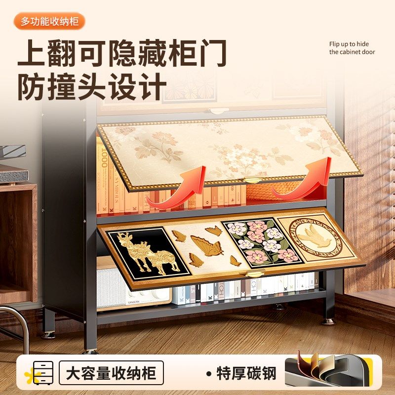 家用钢制储物柜中古风客厅收纳柜卧室防尘落地置物柜一体靠墙鞋柜,收纳整理,鞋柜,淘宝优惠券,粉丝福利购,淘宝优惠卷