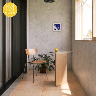 中古风绿色复古瓷砖格子水磨石地砖民宿咖啡店仿古砖餐厅阳台防滑