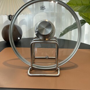 304不锈钢砧板架菜板架现代简B约家用置物架加厚双格收纳锅盖架子