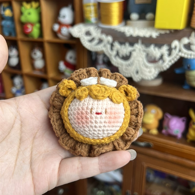 成品现货十二星座手工编t织团子毛线钩织手织星座娃娃送男女友