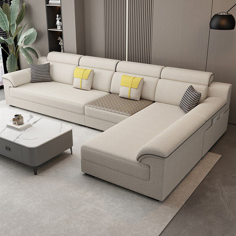 新款可拆洗棉麻布艺沙发冬夏两用客厅组合大小户型现代简约猫抓皮