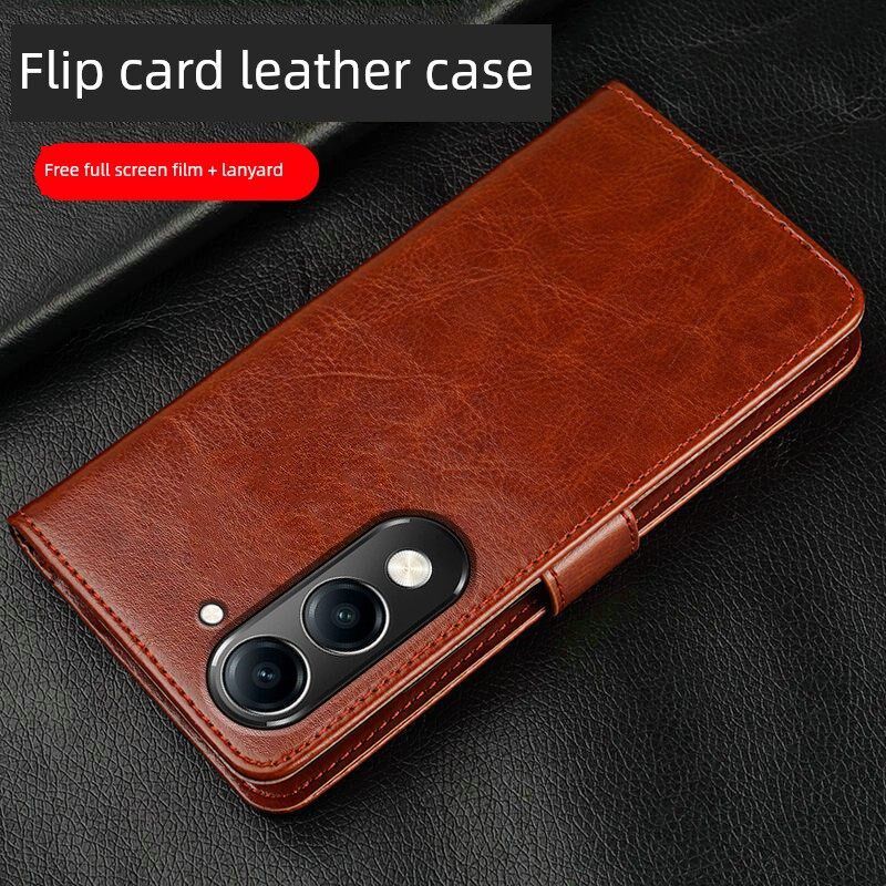 适用vivoy37c手机壳vivo翻盖式y37c保护皮套V2442A全包防摔voviy