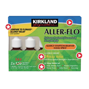 美国直邮 Kirkland 柯蓝柯克兰  改善过敏 喷雾滴剂 5瓶