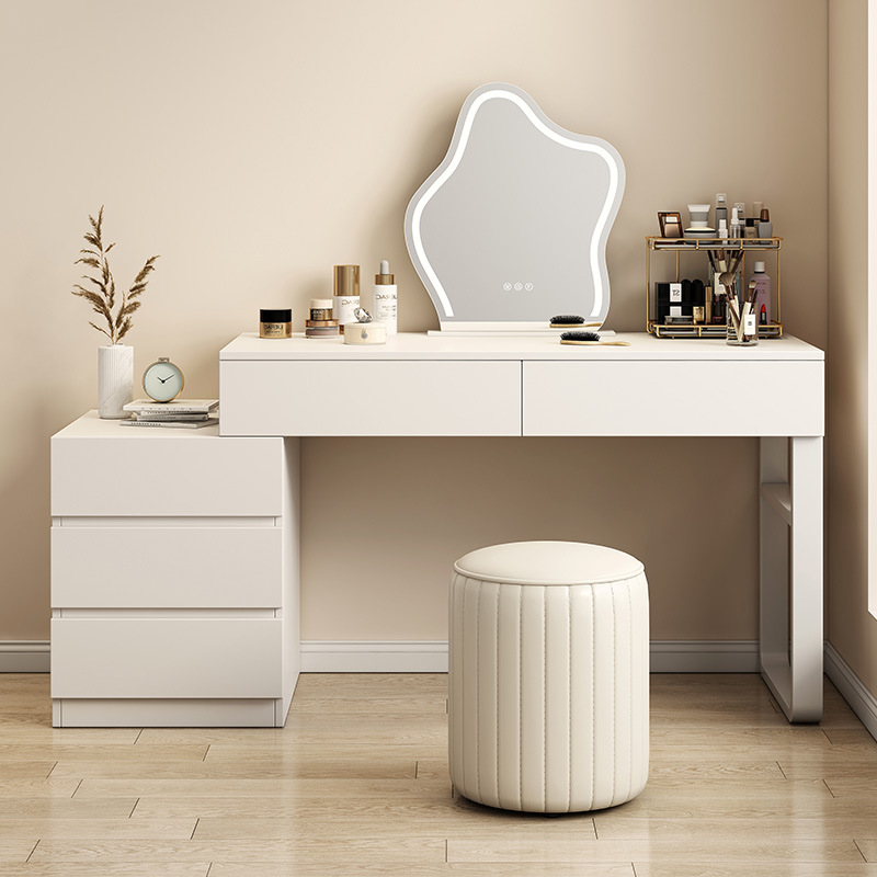 梳妆台卧室简约高级感网红梳妆台小户型女生主卧书桌化妆桌化妆镜