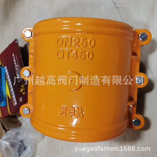 冠申达球墨铸铁直管哈夫节快速堵漏补漏器水管铁管PE管抢修节抱箍