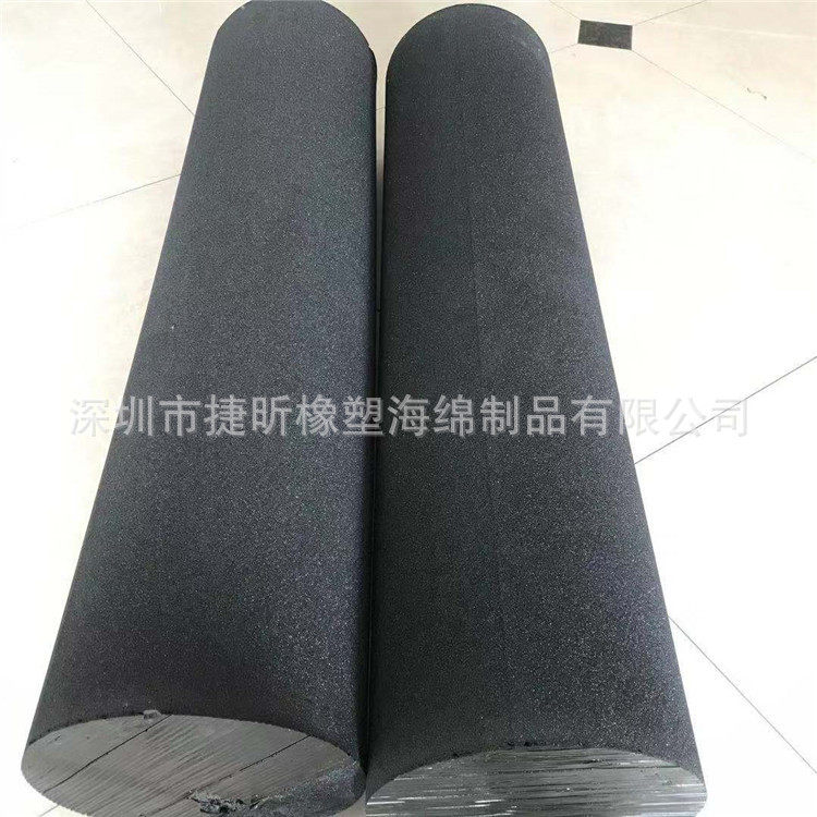捷昕供应70kg白色高密度聚酯海绵柱子 100mm大棒圆柱型枕头填充