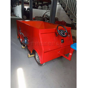 座驾式柴油梳草冲砂机 人造草坪梳理机 四轮园林绿化梳草冲砂一体