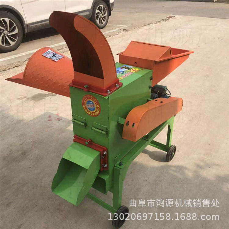 家用自动进料小型铡草机 玉米秸秆碎草机 牛羊饲料机切草机