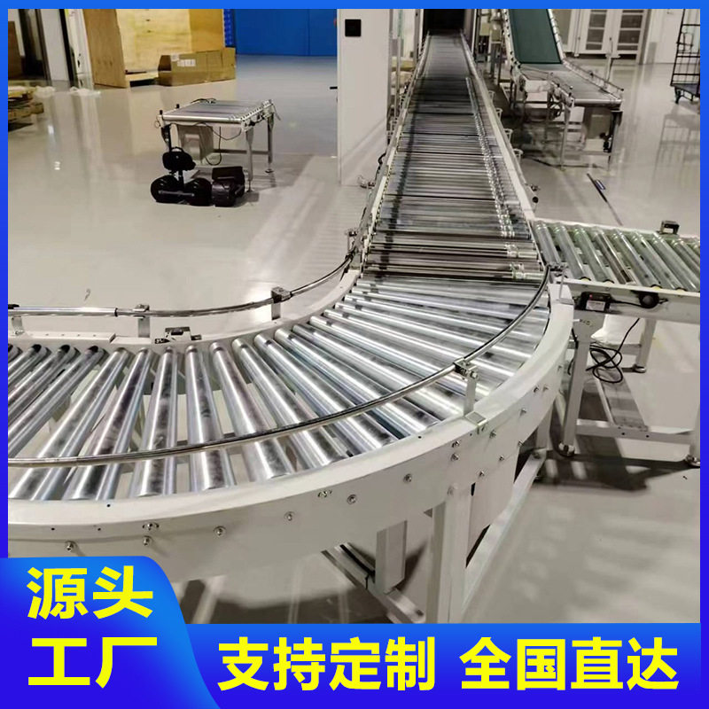 自动化分拣流水线系统电动滚筒轮输送线仓库传送带多楔带内置电机
