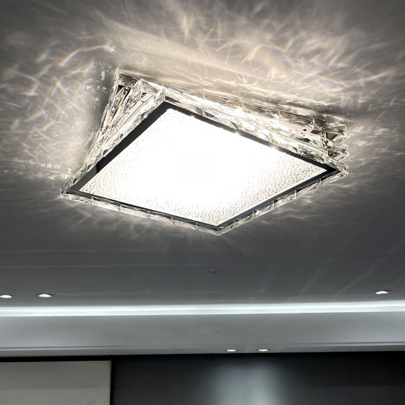 客厅灯现代简约轻奢吸顶灯温馨主卧室房间灯大气led水晶灯具新款
