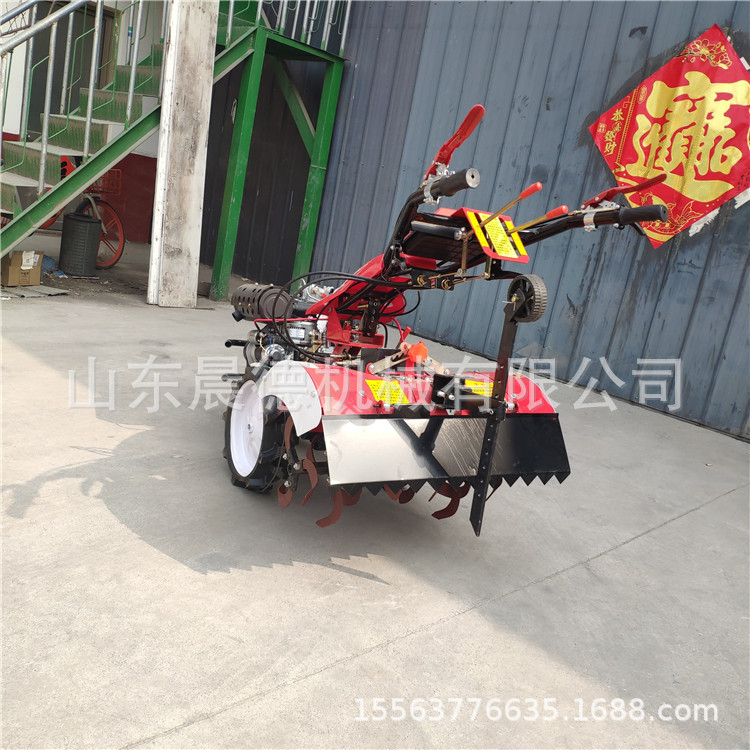 四驱农用耕地机 柴油旋耕除草自走式小型手扶开沟机