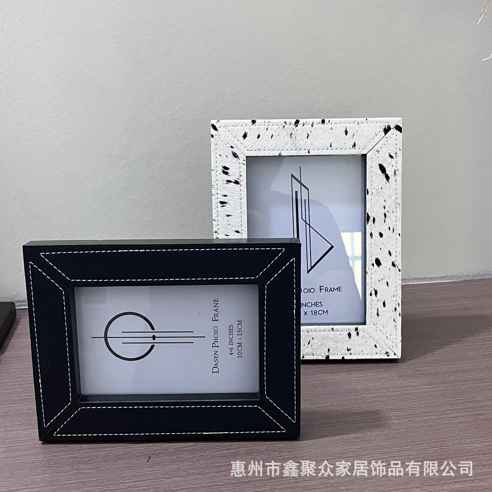 工厂直供马毛相框摆件现代轻奢样板间斑点收纳盘相框首饰盒装饰盒