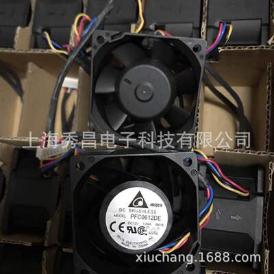 DELTA台达DC12V 1.68A 6038 6CM厘米直流散热服务器风扇PFC0612DE