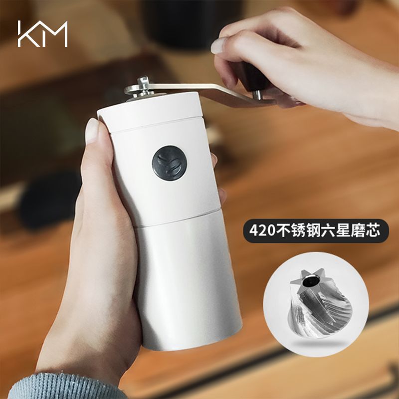 德国2025新款YF手摇咖啡磨豆机 420不锈钢磨芯咖啡豆研磨器便携式