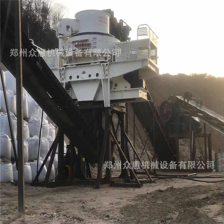 河卵石制砂机众惠移动破碎制砂机1263大型冲击式制砂设备