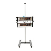 4号大美汽车烤灯烤漆房短波红外线 双排移动式 支架喷涂烘干2000W