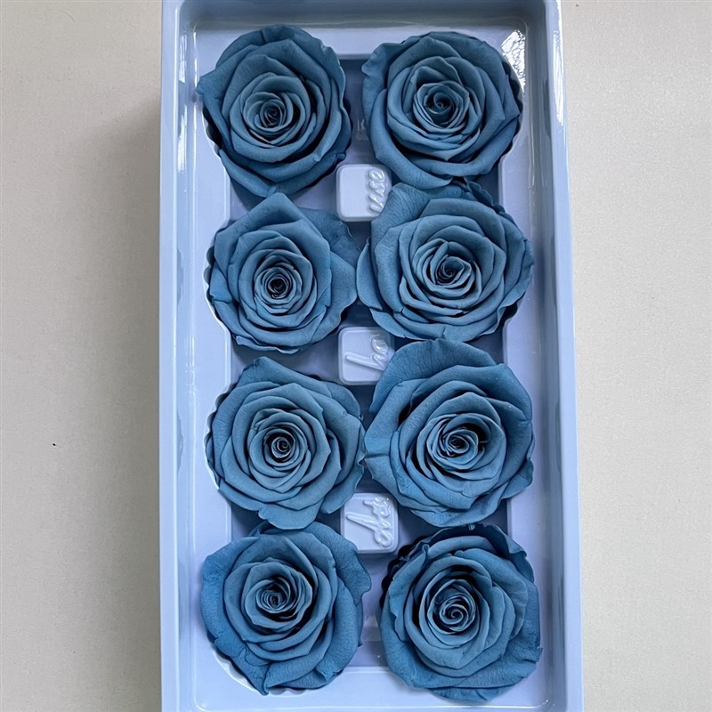 玫瑰花永生花花头4-5cm8朵1w0朵装A级手工diy保鲜花不凋花爱心花