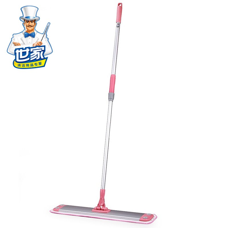 世家600铝合l金平拖地拖商务家用尘推实木板大拖把