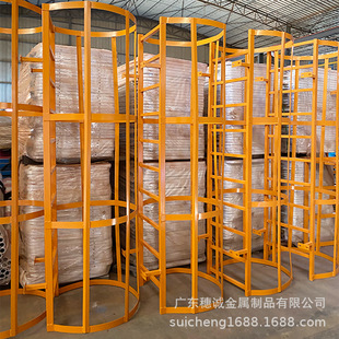 源头工厂销优质镀锌钢材焊接厂房外屋面上人楼梯深井基坑爬梯护笼