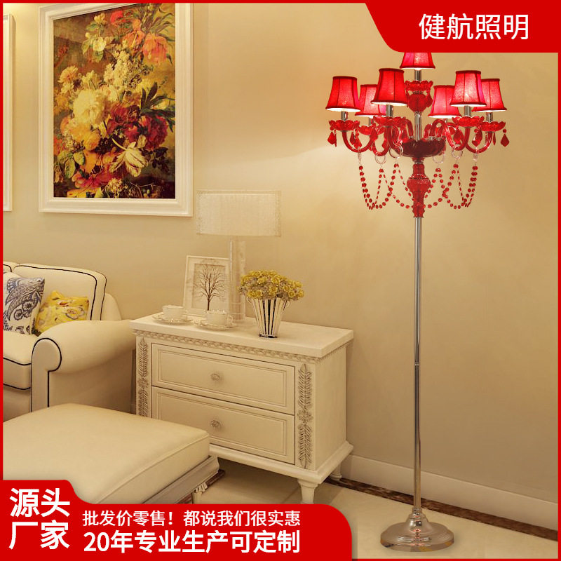 厂家直供欧式水晶台灯落地灯创意客厅卧室婚庆礼堂过道酒店工程灯