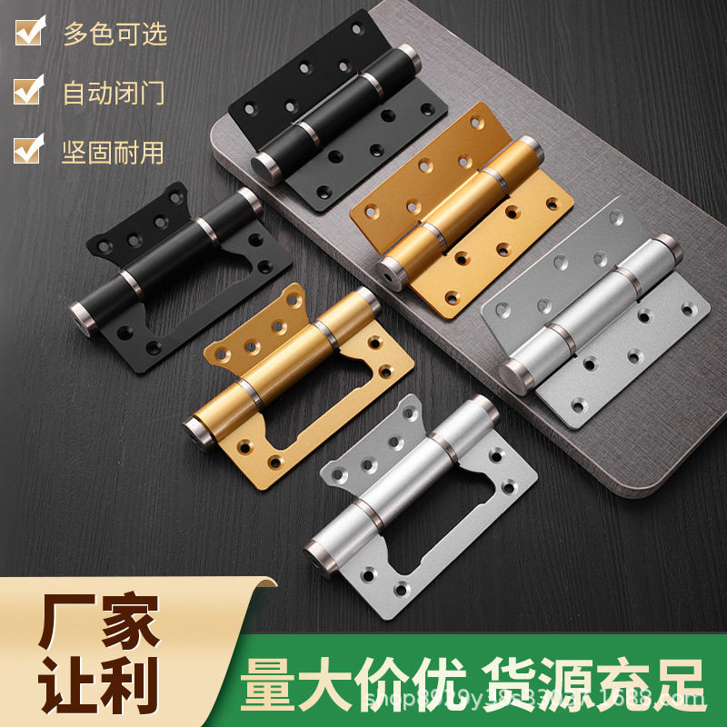 定位液压合页闭门器缓冲自动木门双头可调隐形门静音