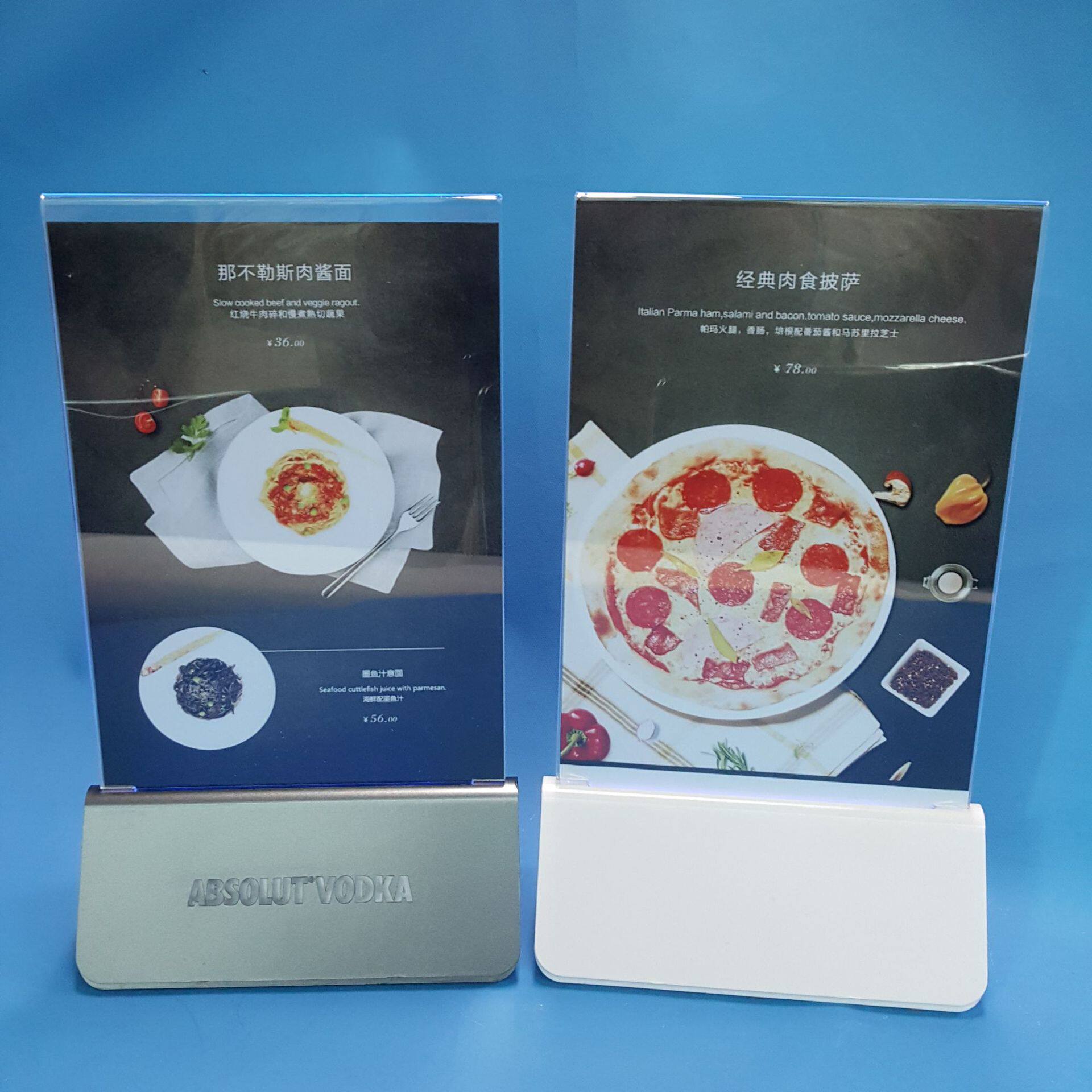 充电发光台卡餐厅可翻页酒水牌点菜呼叫台牌可充电菜谱点餐菜单夹