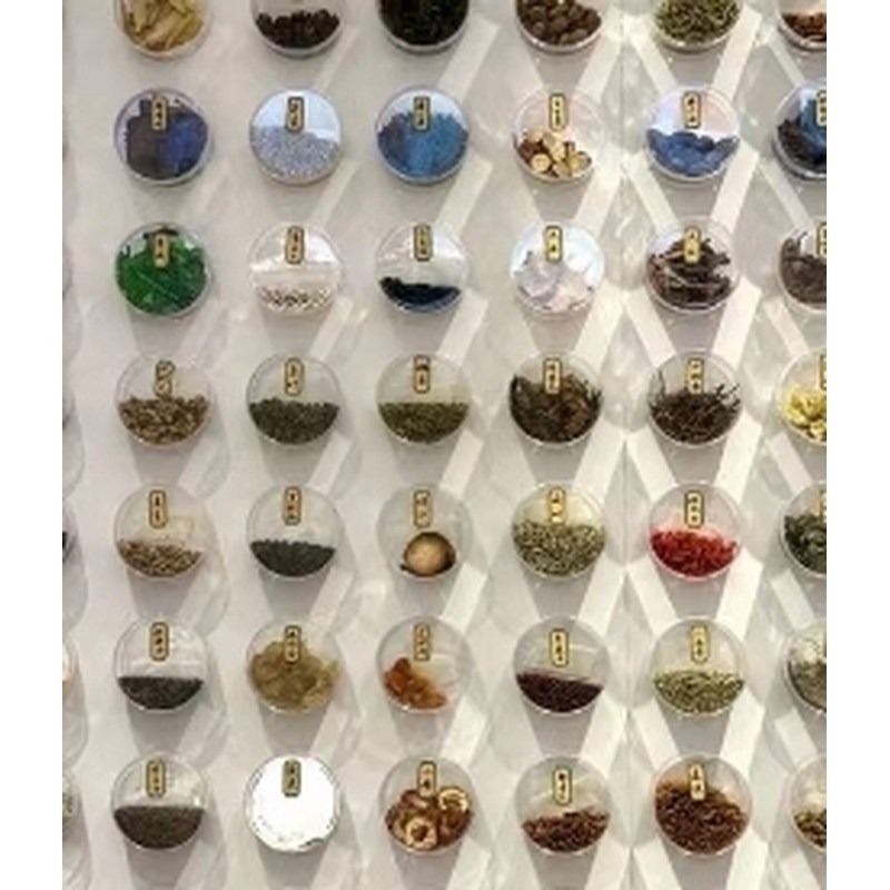 亚克力药材展示盒中药标本盒科室药膳储物罐教学透明草药标本罐子