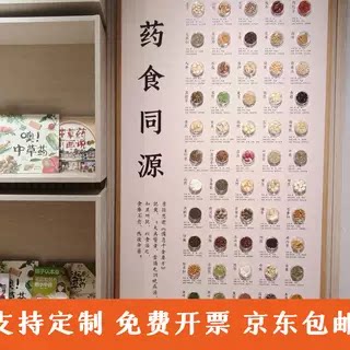 中药奶茶铺软装中医标志性物件木装饰摆件