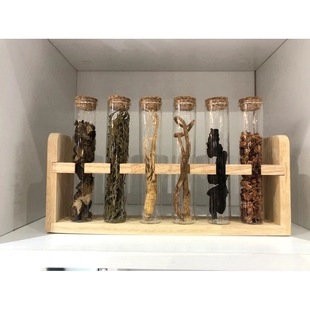 标本装饰中医中草药文化墙中药材植物收集盒中医馆氛围布置环创展