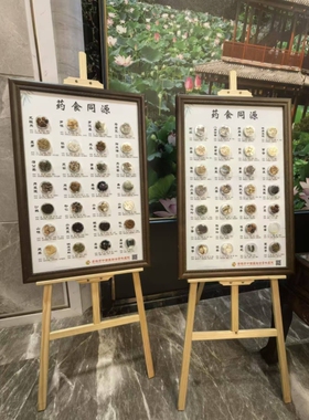 药膳广告中药文创diy中医学生经方标本背景墙展示墙药布置画
