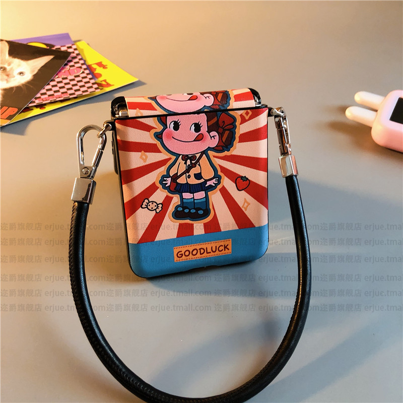 牛奶妹适用华为pocket2手机壳purax硬nova三星zflip5 6简约vivox皮p50 oppofindn3n2女w24荣耀v小米mixflip