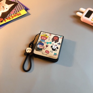 小孩人物适用小米mixflip手机壳novaflip华为purax卡通pocket2镜子vivox三星zflip7456可爱oppofindn3n2w女0