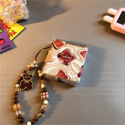 ins风满屏适用华为pocket2手机壳p50硬nova三星zflip5 6 4卡通vivox flip透明oppofindn3n2女荣耀v小米mix