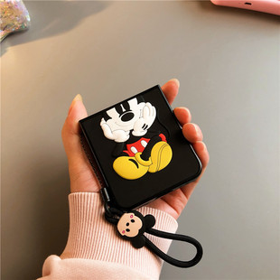 米奇适用小米mixflip2硅胶华为Pocket2手机壳moto华为nova三星zflip7 504卡通oppofind3女n2荣耀vFlipzflod