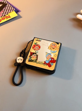 爆米花适用小米mixflip手机壳novaflip华为purax卡通pocket2镜子vivox三星zflip7456可爱oppofindn3n2w女0