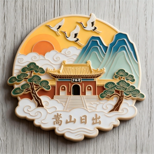 嵩山少林寺金属冰箱贴磁贴旅游景点纪念品伴手礼送朋友家居装饰品