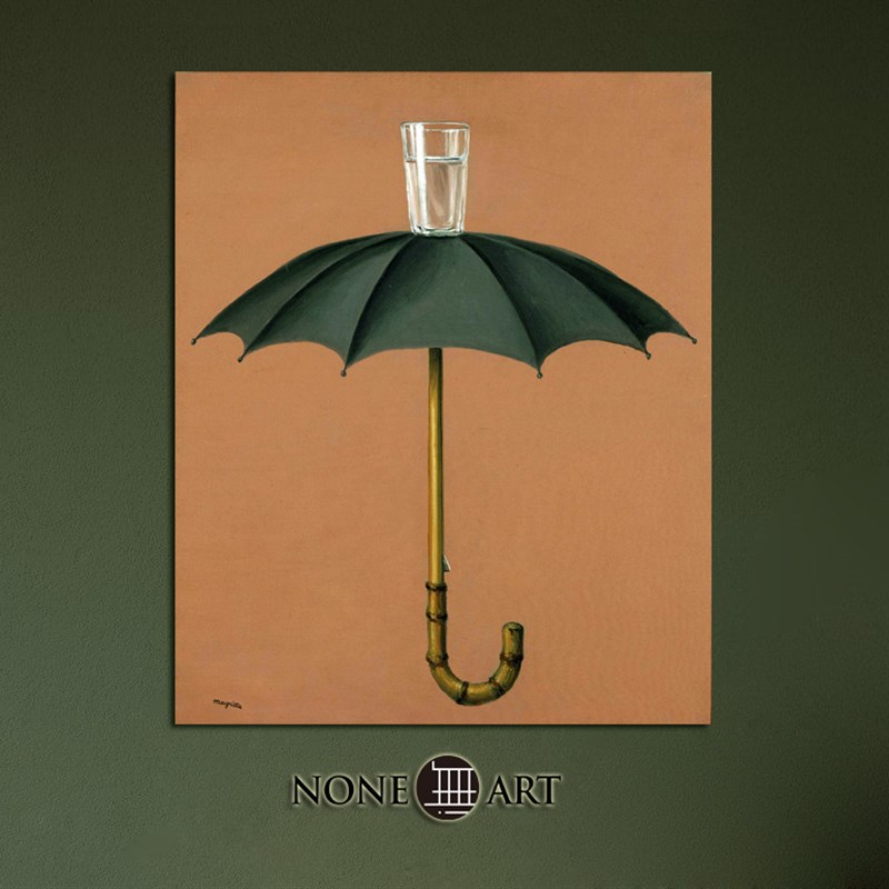 速发饰格利特超现实主义插画酒吧酒店走廊装马画抽象艺术小画油众