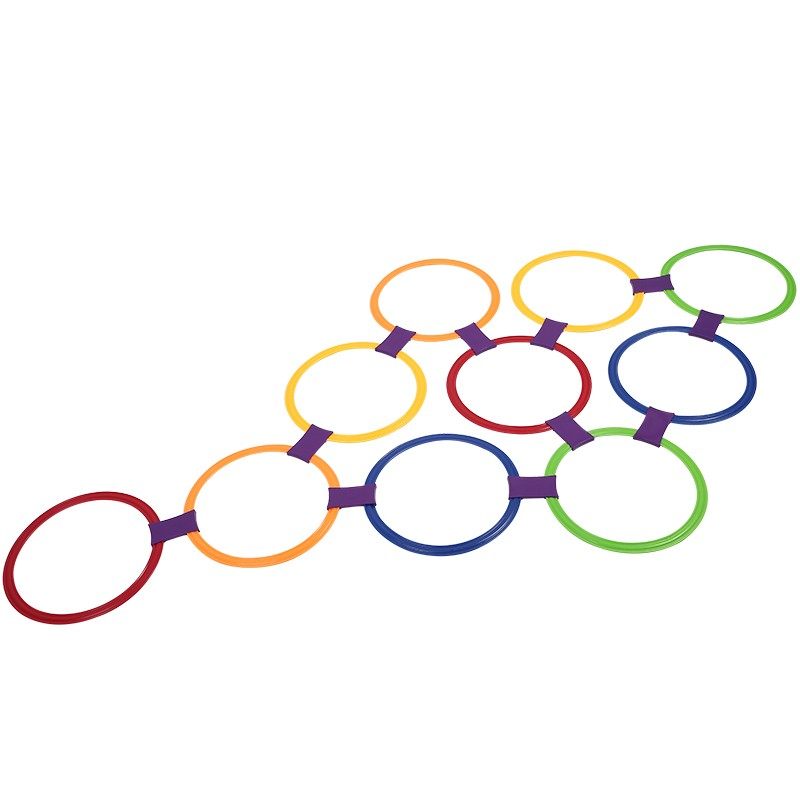 速发幼儿园跳房材育童跳格子户外运动跳圈圈感统训练器子体儿家用