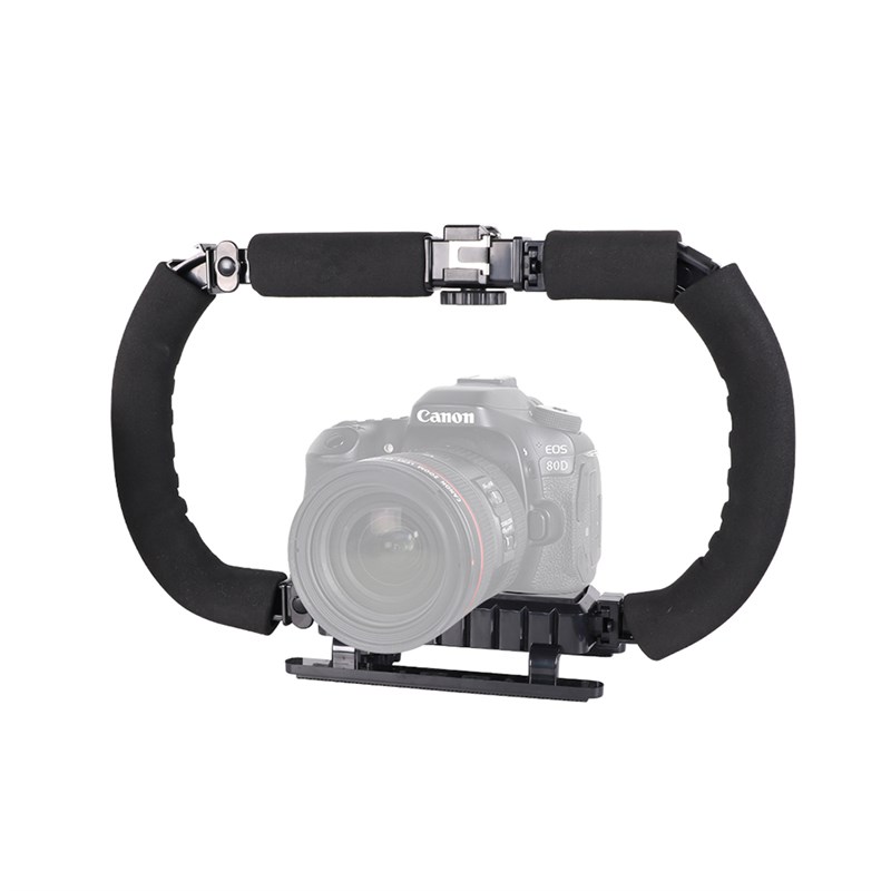 速发折叠款D单 手机V反手持稳跟器 手提定拍 兔笼直播相机防抖支