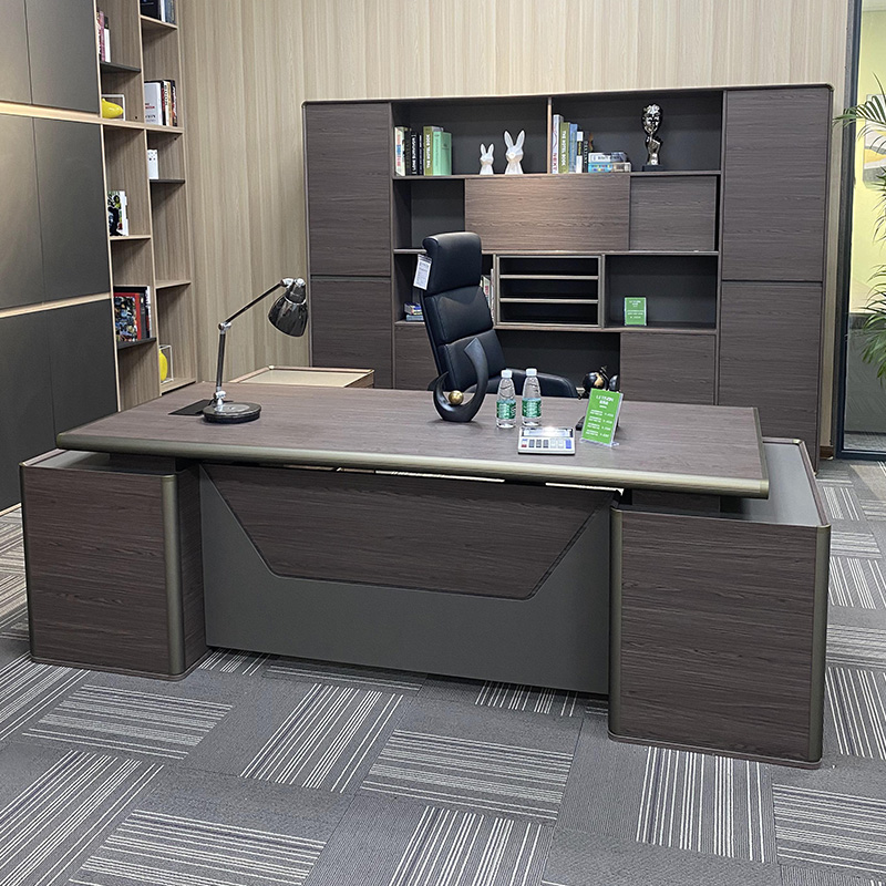 速发经公台老板桌简约大班桌总裁桌办理桌主管单人桌包送货安装