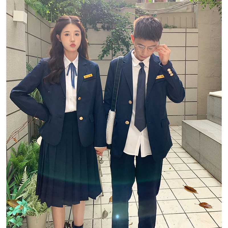 速发校服jk制服学院风高中学班外套毕业运动会生服套装