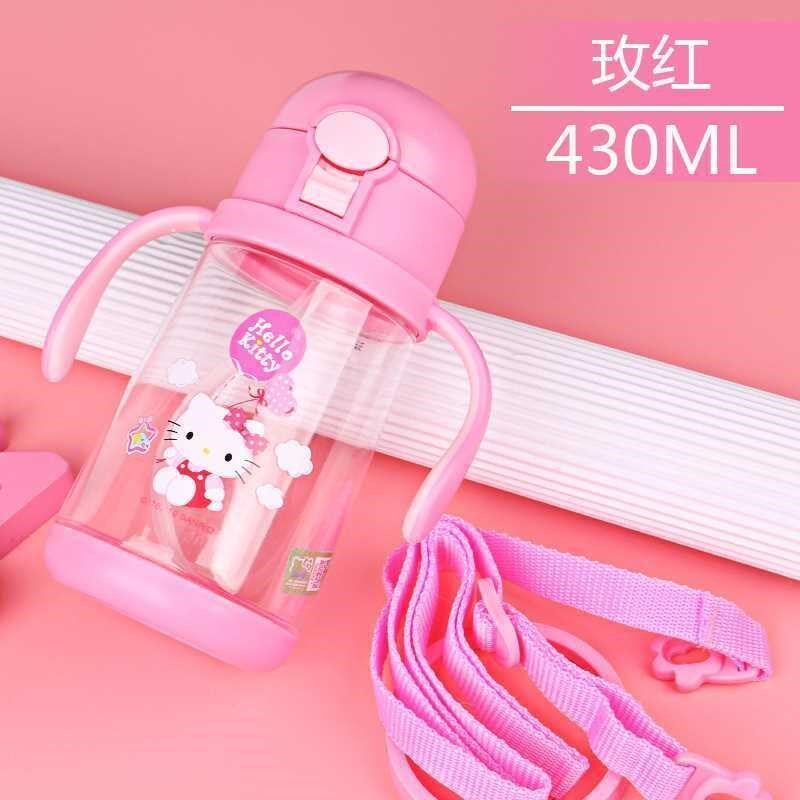 宝宝幼儿园水杯防摔n夏季小孩水壶3岁男女儿童把手V背带互换吸管