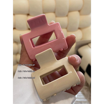 一不小心闯进我心里啦~韩系温柔抓夹后脑勺盘发鲨鱼夹抓得牢发饰