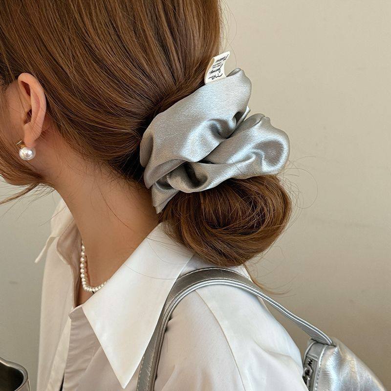 高颜值气质肠发圈ins简约森系扎头绳女2024新款高级感优雅橡皮筋