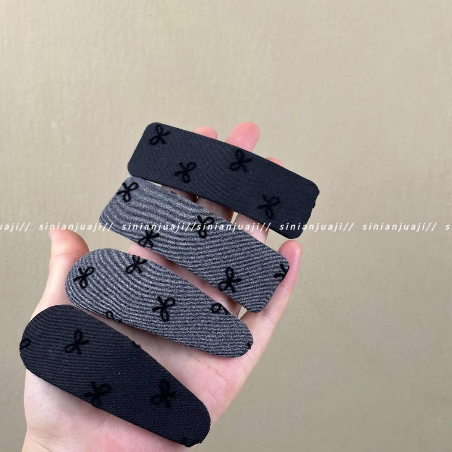 少女日系甜美蝴蝶结发夹头饰百搭BB夹气质少女侧边刘海夹发饰发卡