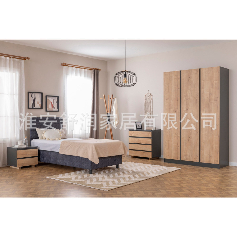 定制wardrobe卧室3柜门衣柜全屋成套家具3件储物置物架整装衣橱